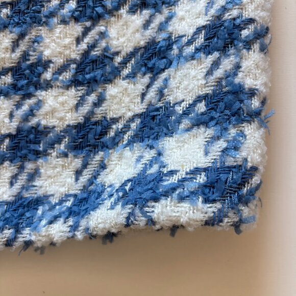 Ann Taylor Tweed Square Neck Shift Mini Dress Vintage Houndstooth Dorthy Party - Picture 8 of 14